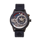 The Electricianz SteelZ DARK Z Mens Watch with Black Rubber Strap ZZ-A3C/05